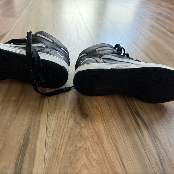 Puma High-Top Black and White Sneakers - Picture 2 of 6